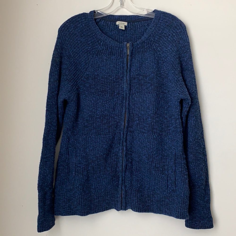 L.L Bean Knit Zip up Sweater